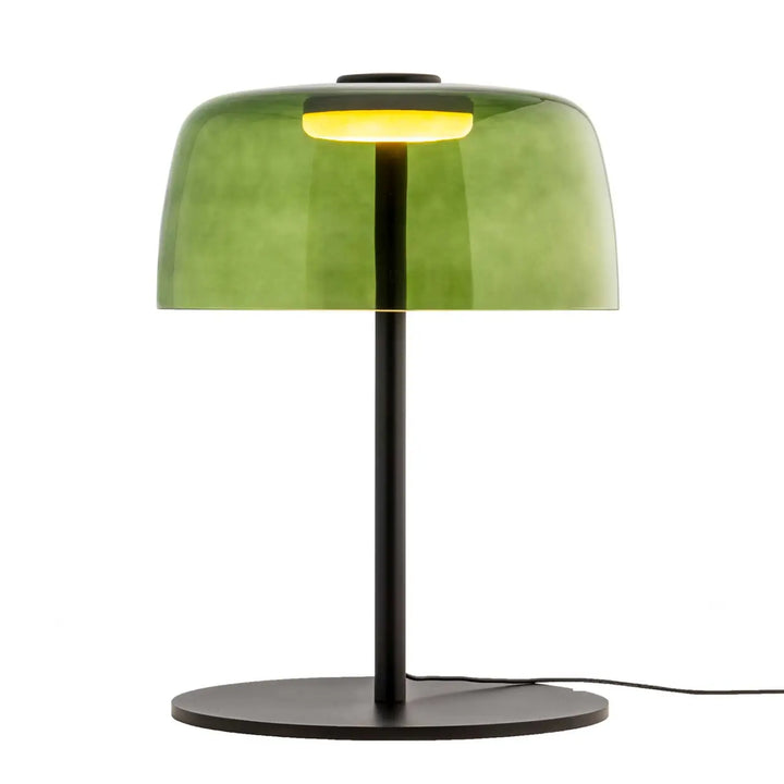 Lampe de chevet Levels avec abat-jour en verre vert