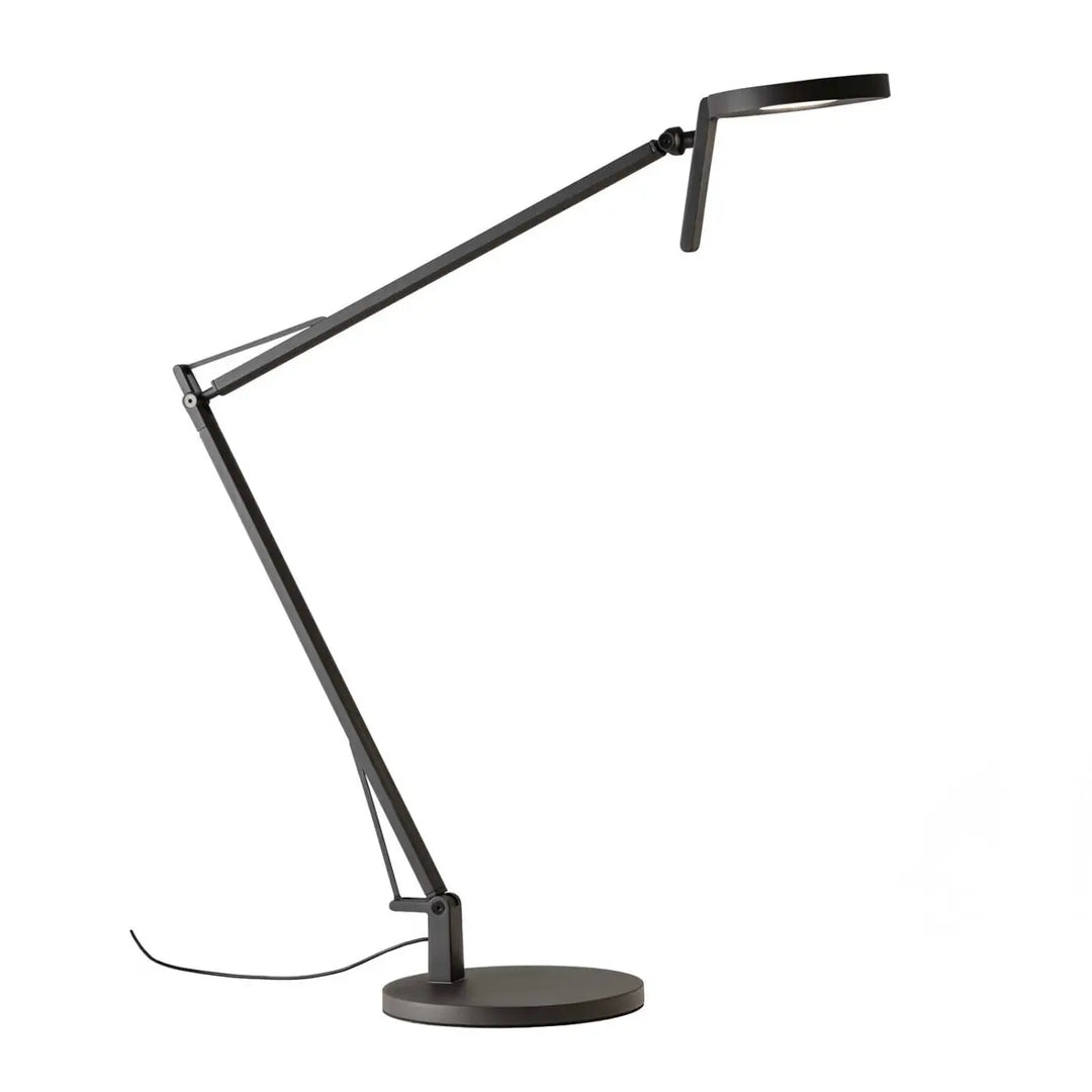 Lampe de chevet Maca en acier noir texturé #couleur_noir