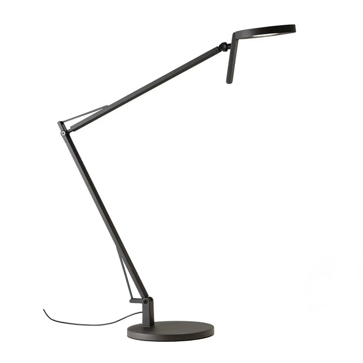 Lampe de chevet Maca en acier noir texturé #couleur_noir