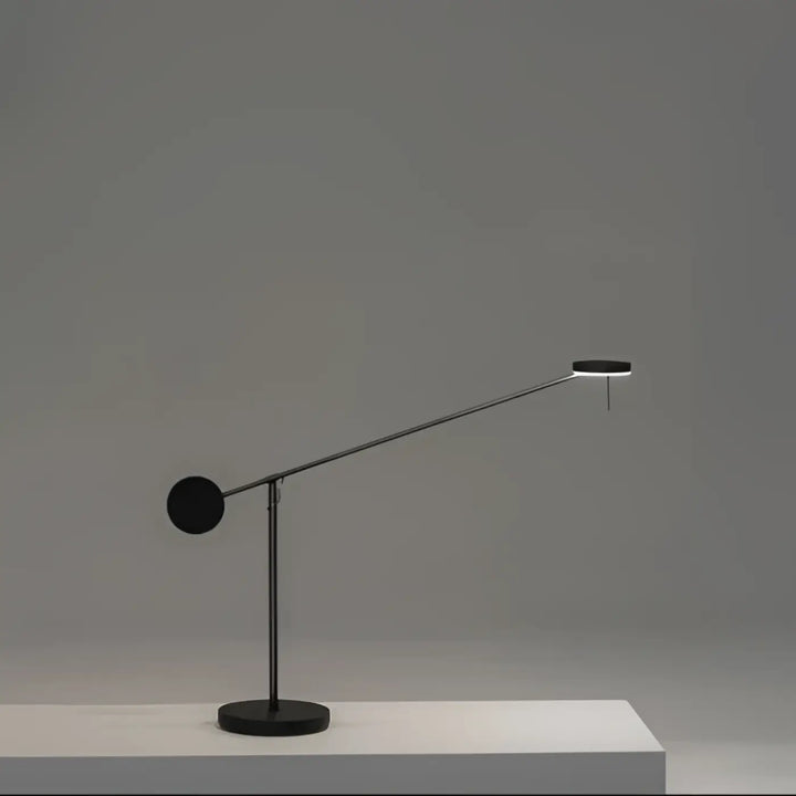 Lampe de chevet zara lampe de bureau noire minimaliste avec bras articulé élégant et base circulaire