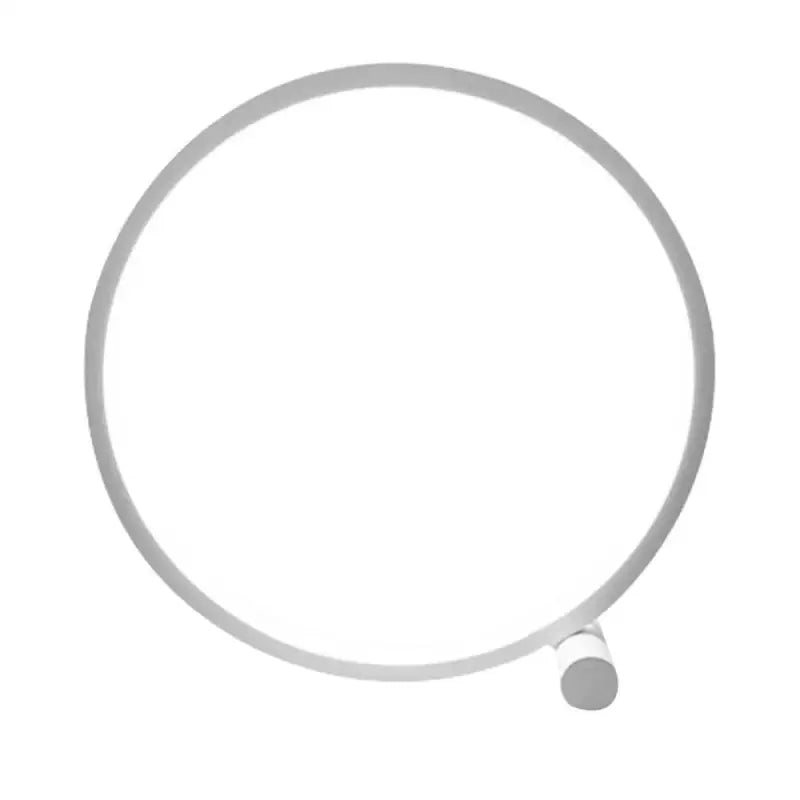 Lampe De Chevet Ronde En Aluminium Blanc Et Noir