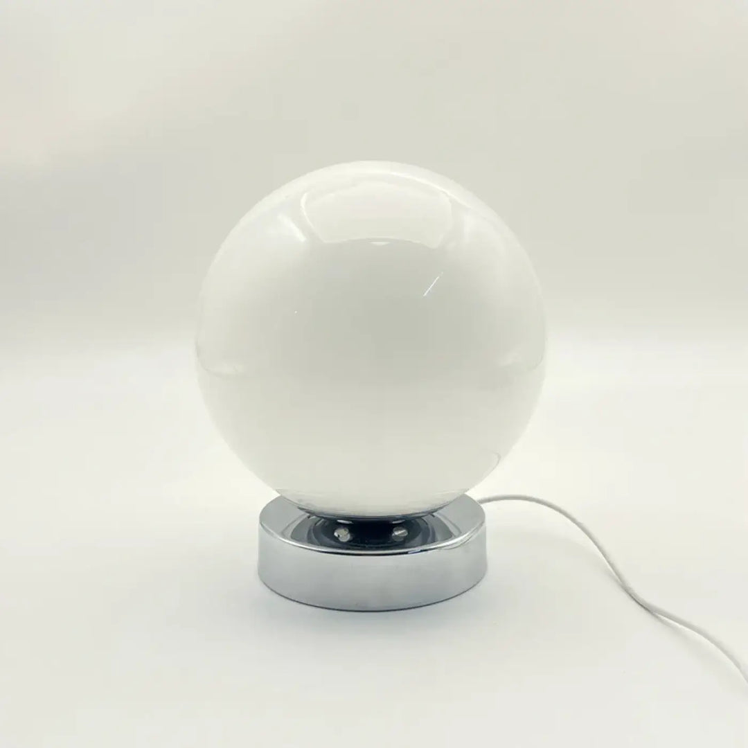 Lampe de chevet scandinave ronde couleur creme design