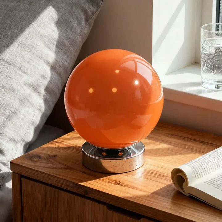 Lampe de chevet scandinave ronde couleur creme design
