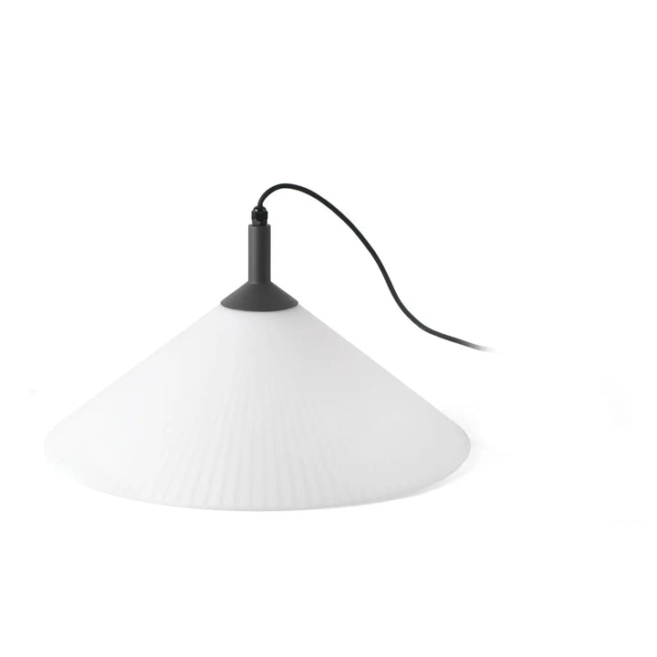 Lampe portable Saigon Out R55 blanche sans capuchon ajouré de Faro Barcelona