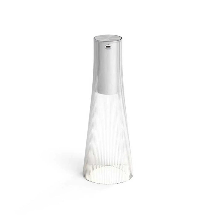 Lampe Candél, diffuseur transparent et module argent