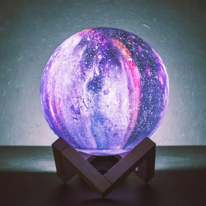 Lampe Galaxie Multicolore à Effet 3D en Acrylique