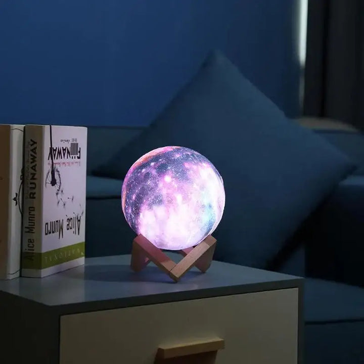 Lampe Galaxie Multicolore à Effet 3D en Acrylique