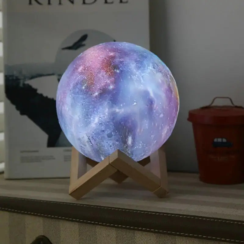Lampe Galaxie Multicolore à Effet 3D en Acrylique