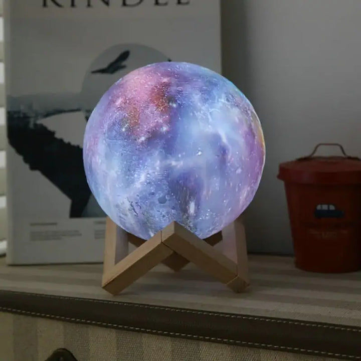 Lampe Galaxie Multicolore à Effet 3D en Acrylique
