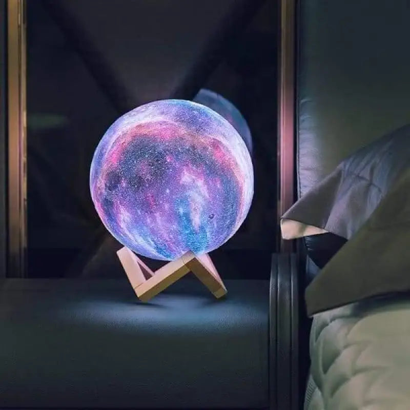 Lampe Galaxie Multicolore à Effet 3D en Acrylique