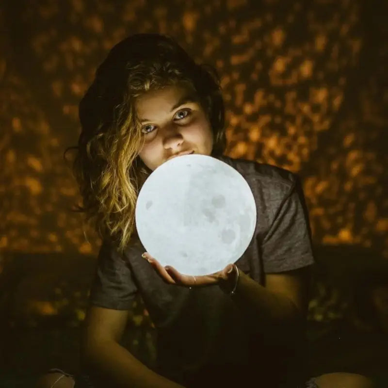 Lampe Lune 3D Sphère Multicolore Éclairage LED