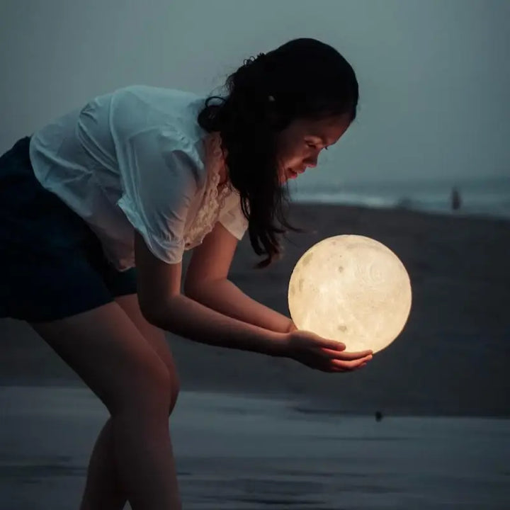 Lampe Lune 3D Sphère Multicolore Éclairage LED