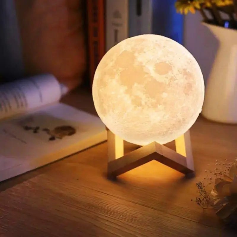 Lampe Lune 3D Sphère Multicolore Éclairage LED