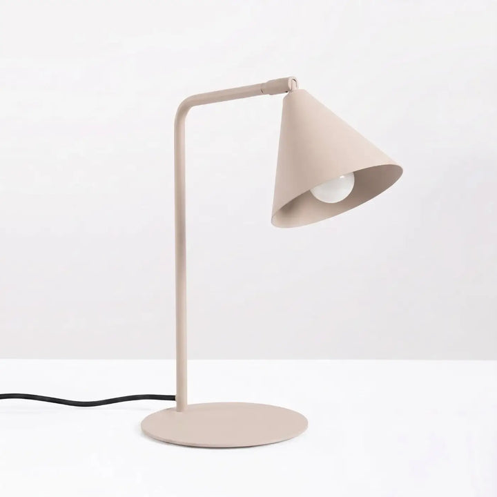 Lampe à poser taupe éteinte
