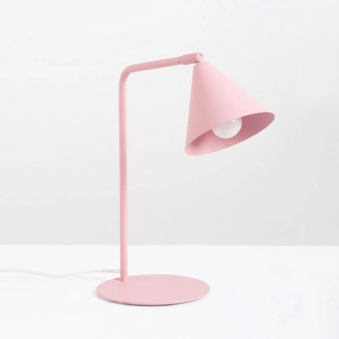 Lampe à poser rose éteinte