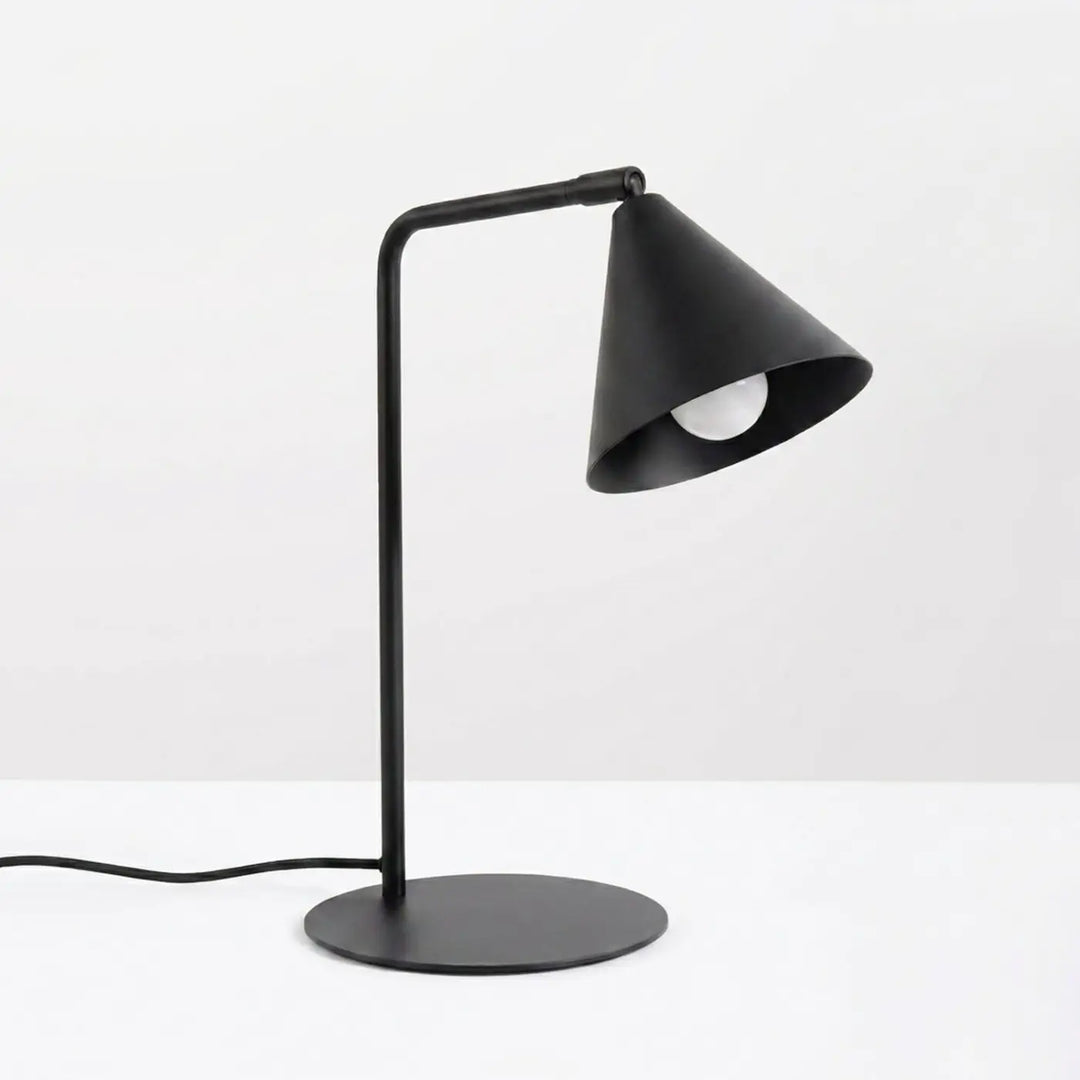 Lampe à poser noir éteinte