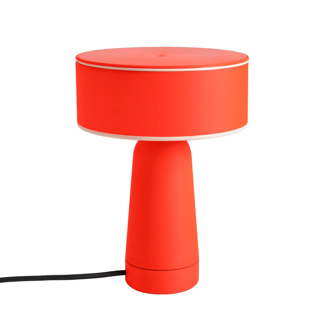 Lampe à poser AXO rouge vue d'ensemble