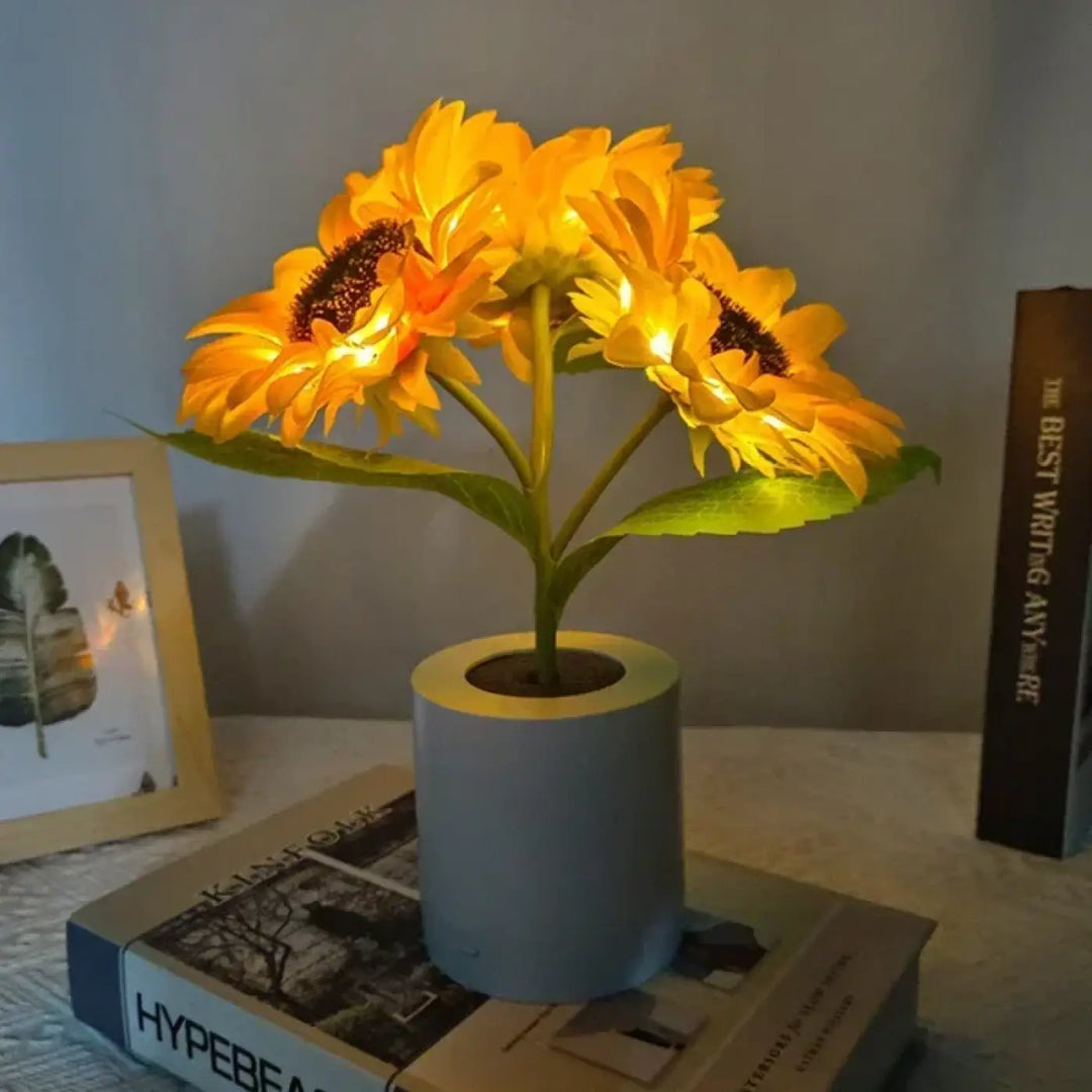 Lampe tournesol led décor naturel pour ambiance douce