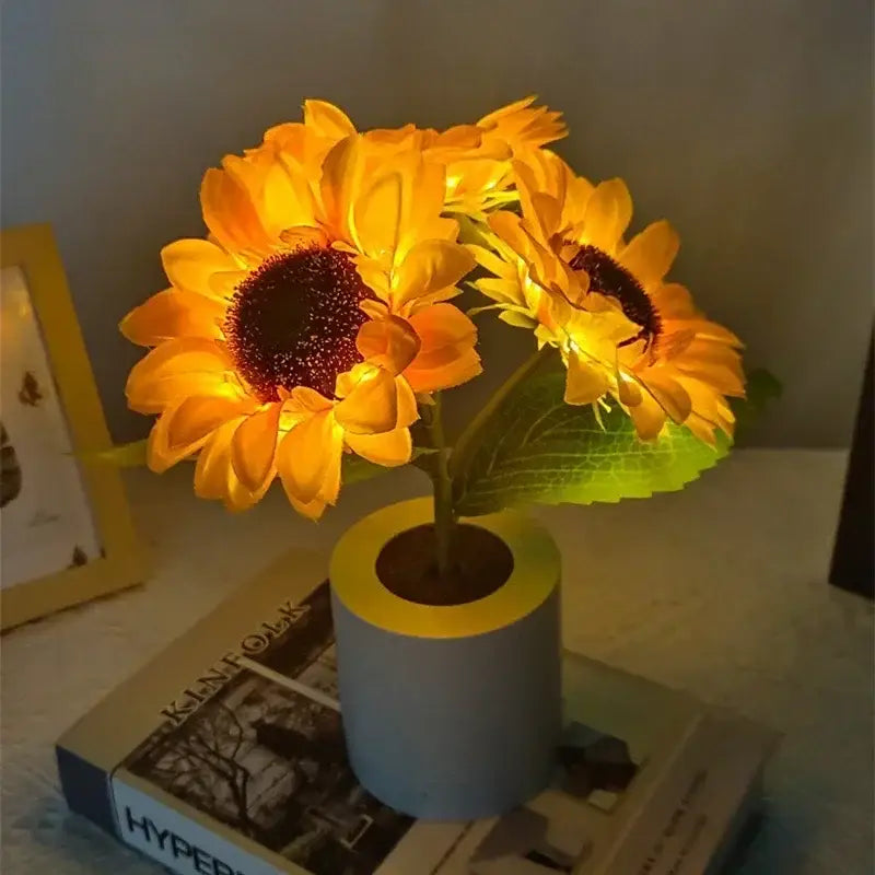 Lampe tournesol led décor naturel pour ambiance douce