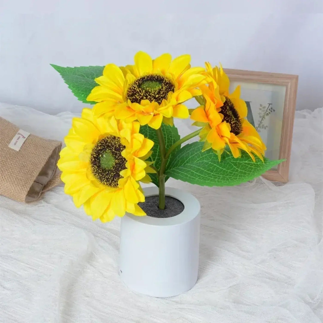 Lampe tournesol led décor naturel pour ambiance douce