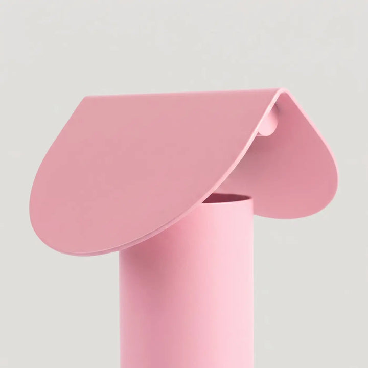Lampe à poser BISCUIT rose détail de l'abat-jour