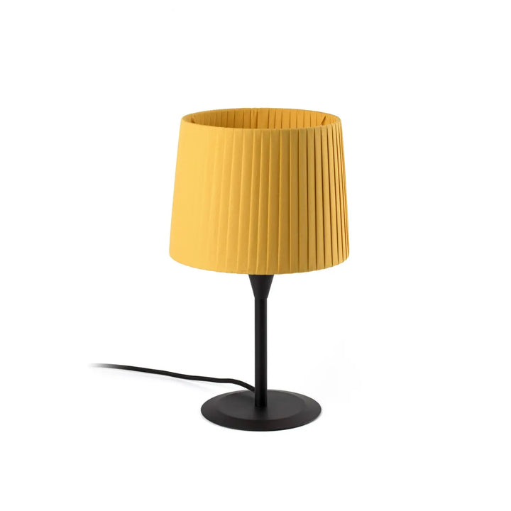 Mini lampe Samba S noire, abat-jour jaune