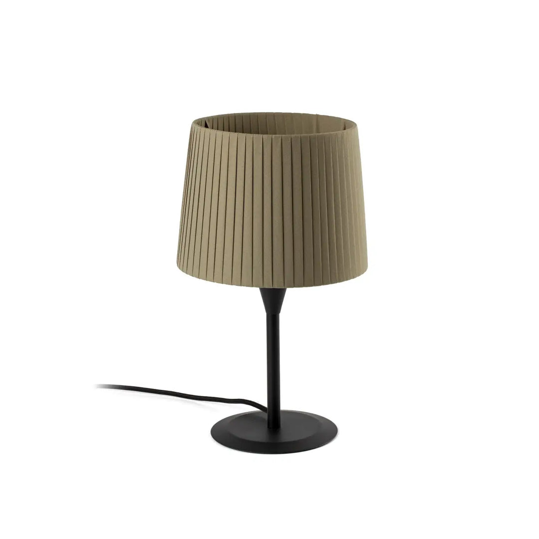 Mini lampe Samba S noire, abat-jour vert