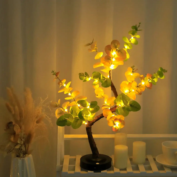 Lampe de table arbre lumineux led design nature chic