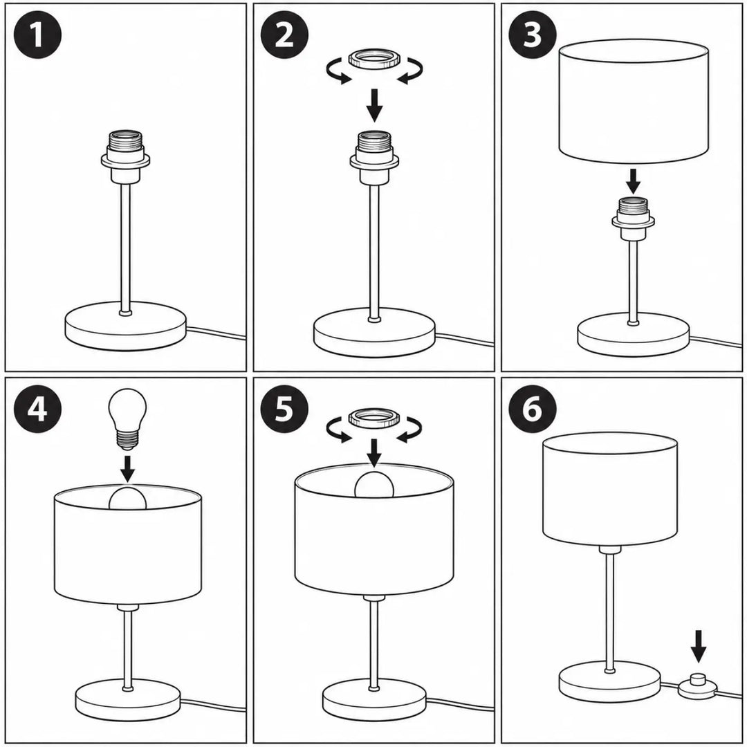 Lampe de table sweet dreams bleu clair blanc avec base métallique et abat-jour ajustable pour décor avions et nuages rêvés