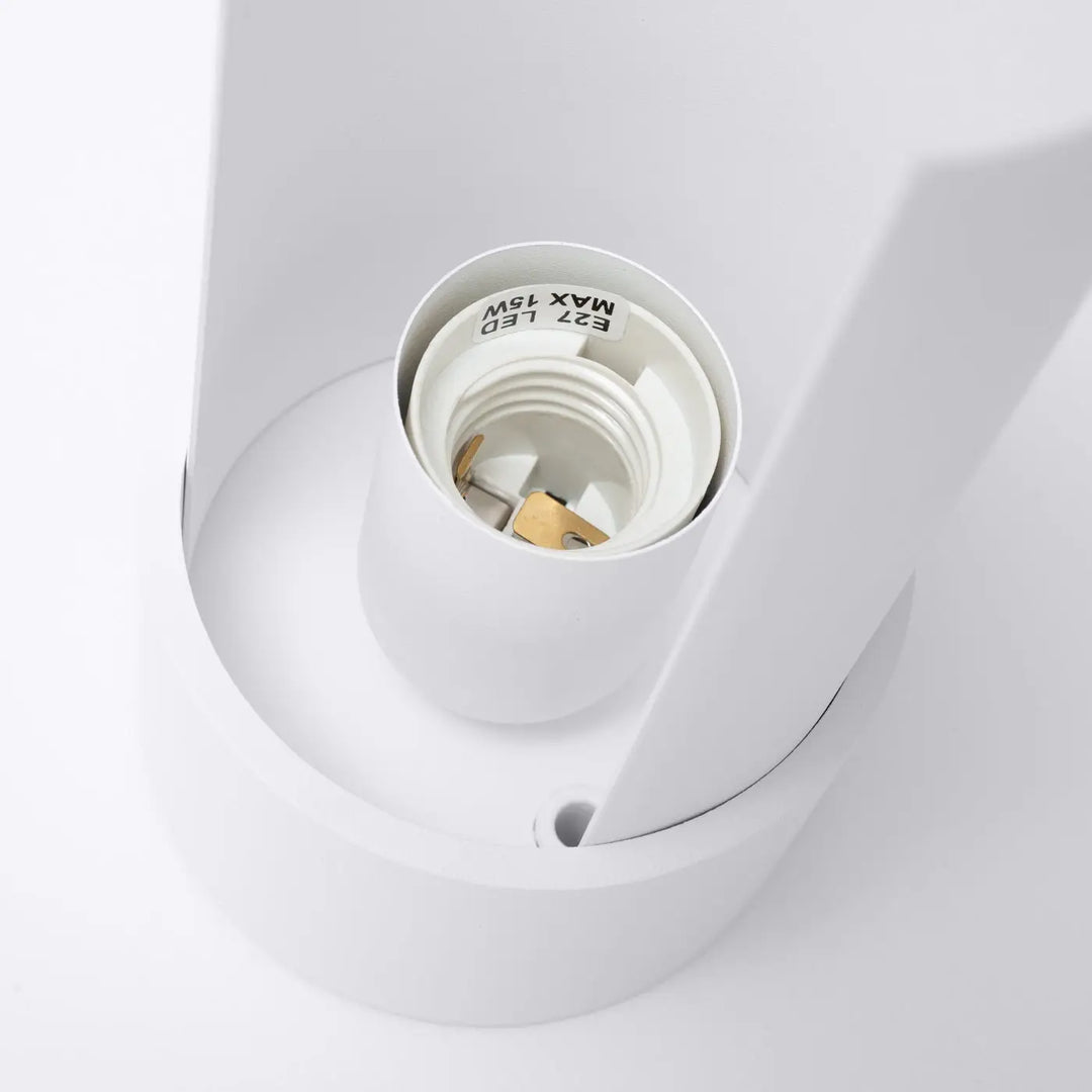Lampe flash lampe a poser blanc spot led mural avec douille e27 et conception unique feuille rotative minimaliste