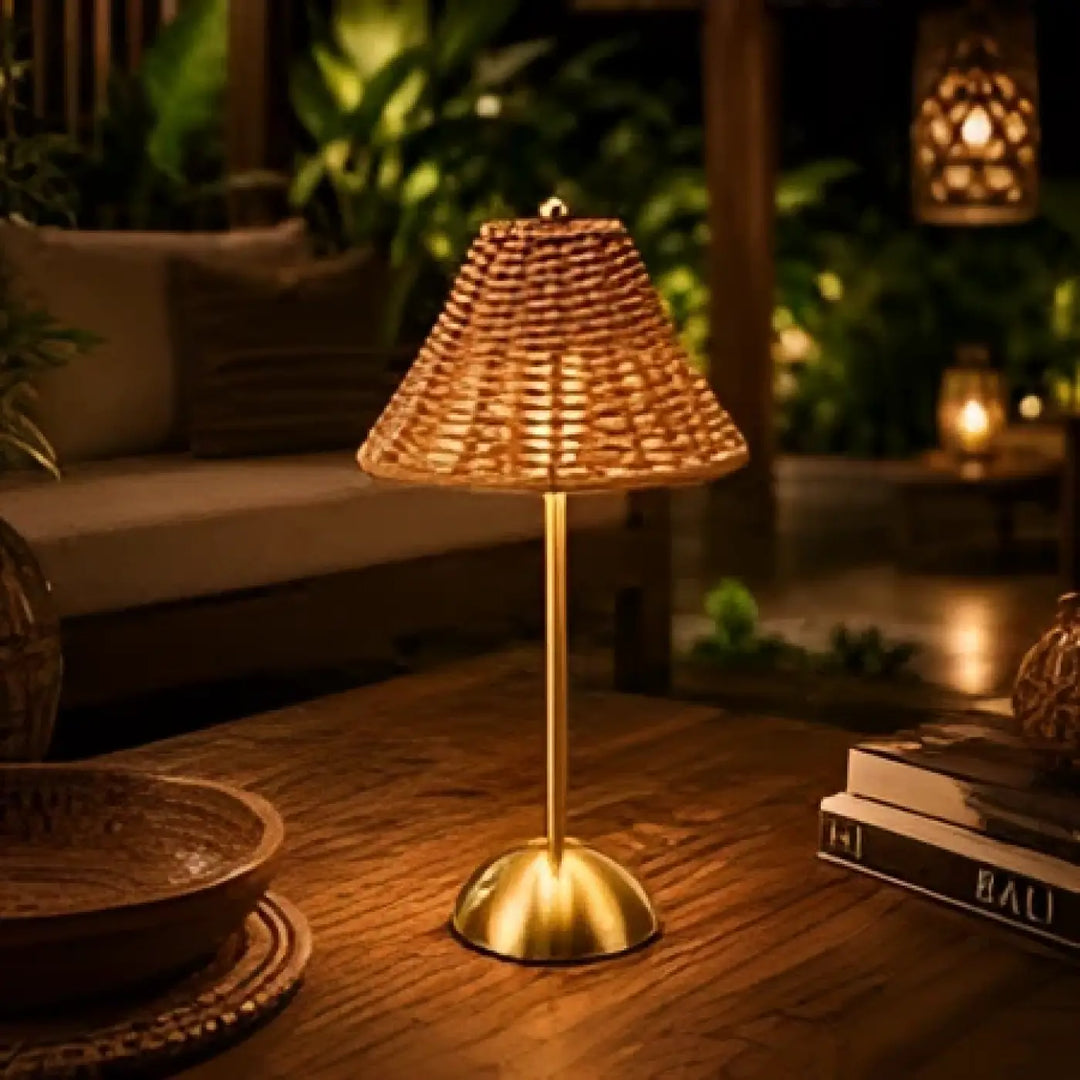 Small Ratten Bedside Lamp Rattan Lamp: Rattan Bedside Lamp To Put Down | Lustria