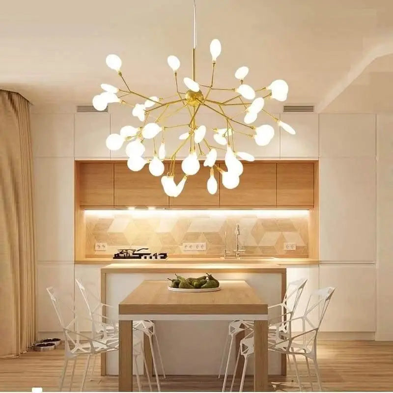 Luminaire Contemporain Fleur Stylisée
