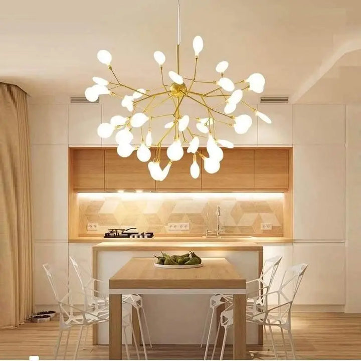 Luminaire Contemporain Fleur Stylisée