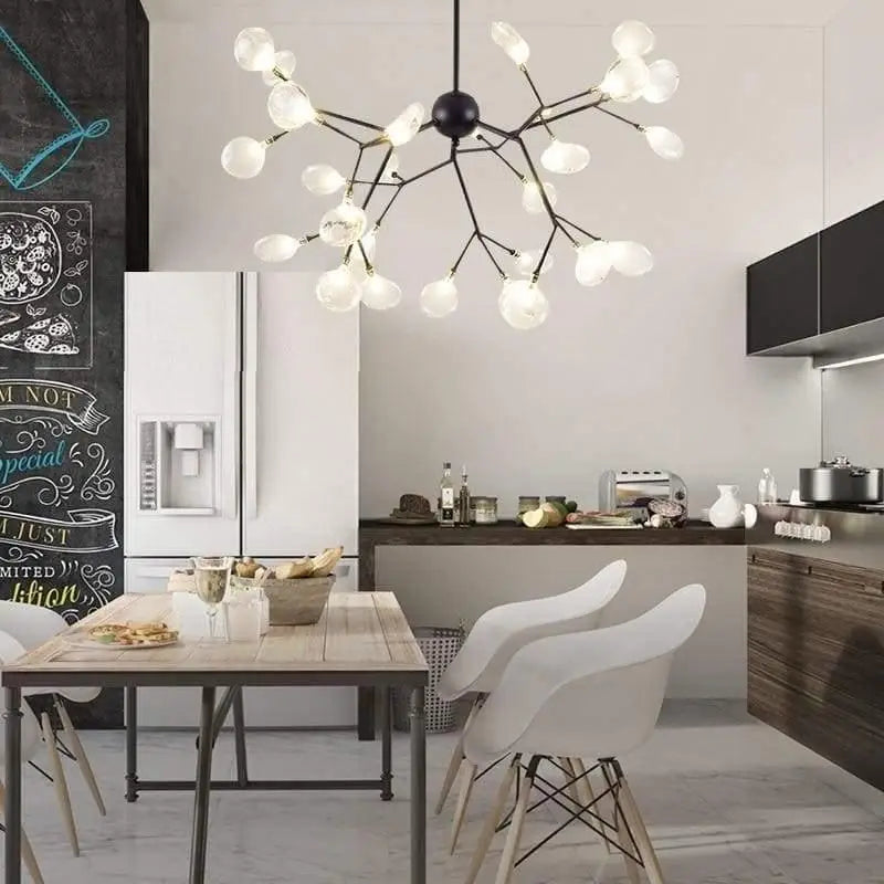 Luminaire Contemporain Fleur Stylisée