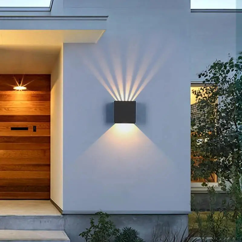Luminaire Extérieur IP65 Applique Noire Cube