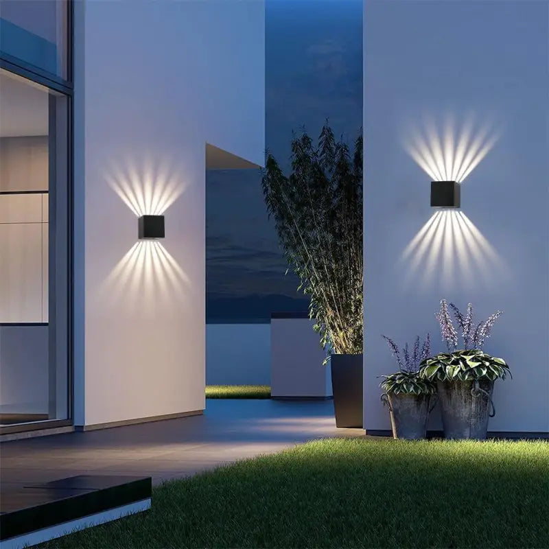 Luminaire Extérieur IP65 Applique Noire Cube