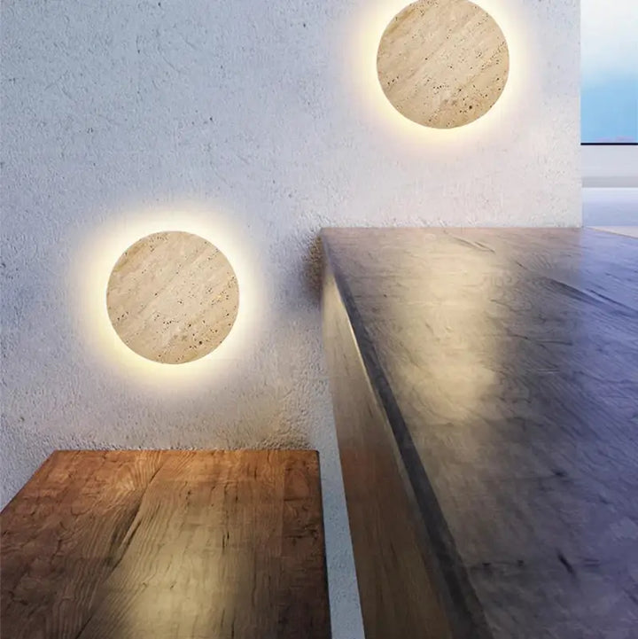 Luminaire extérieur waterproof moderne en pierre naturelle design