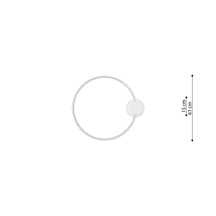 Luminaire plafonnier rio 55 beige en aluminium allient élégance avec anneaux led minimalistes et disque central
