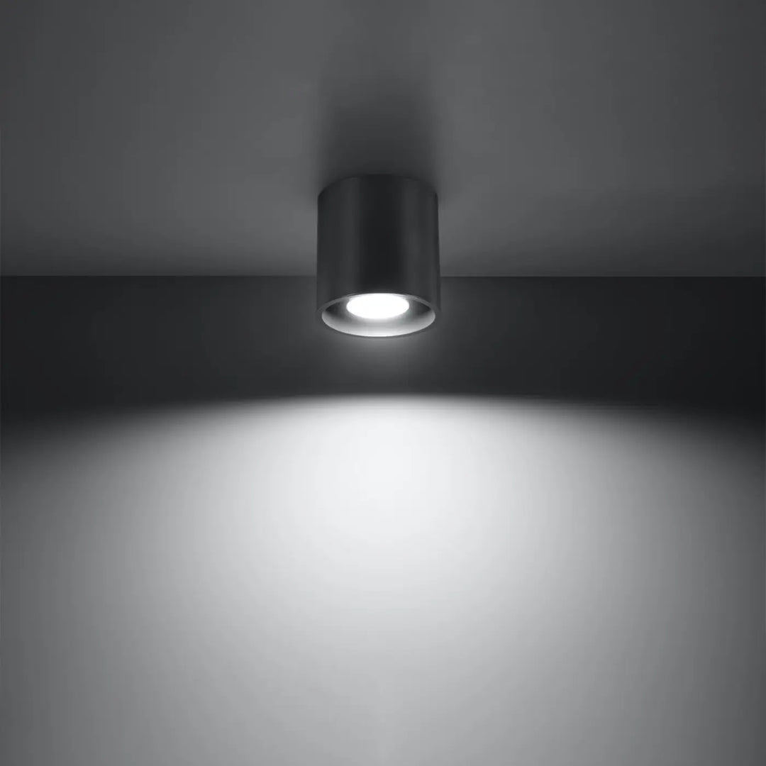 Luminaire plafonnier orbis 1 anthracite en métal noir avec design moderne pour éclairage intérieur élégant bois naturel