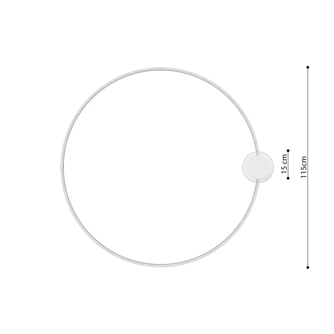 Luminaire plafonnier rio 110 beige en aluminium allient élégance avec anneaux led concentriques pour un éclairage moderne