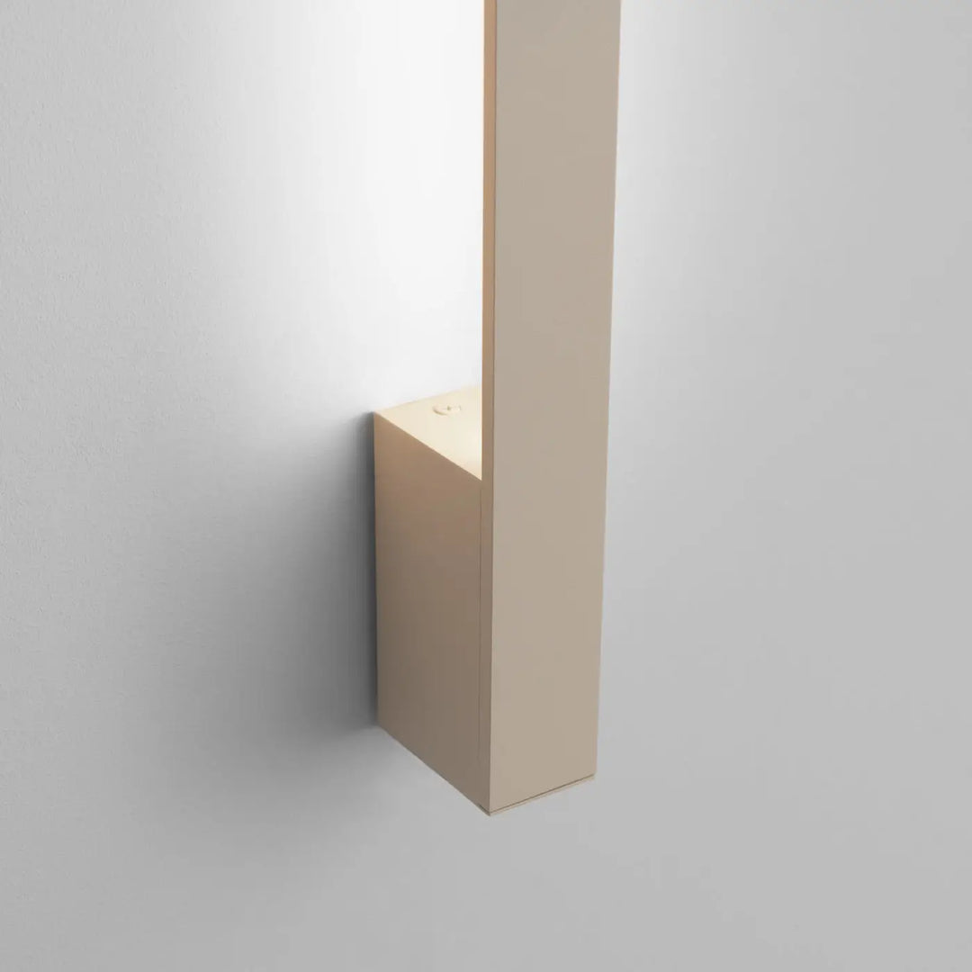 Applique murale lahti 90 led 4000k beige avec design minimaliste idéale pour éclairage intérieur vert olive et ocre rouge