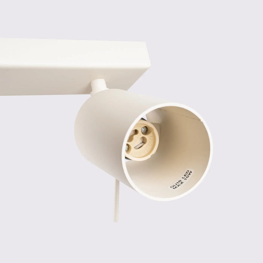 Lampe ring minimalisme moderne éclairage flexible luminaire plafonnier beige cylindrique mat avec douille e27 exposée
