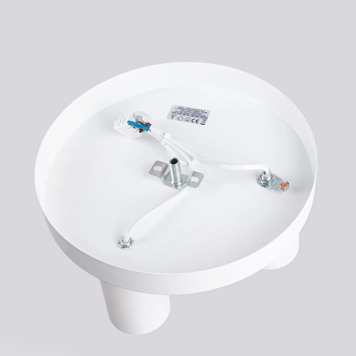 Plafonnier lagos blanc avec design moderne et caractère chic et connexions de câblage visibles luminaire plafonnier lagos 3p