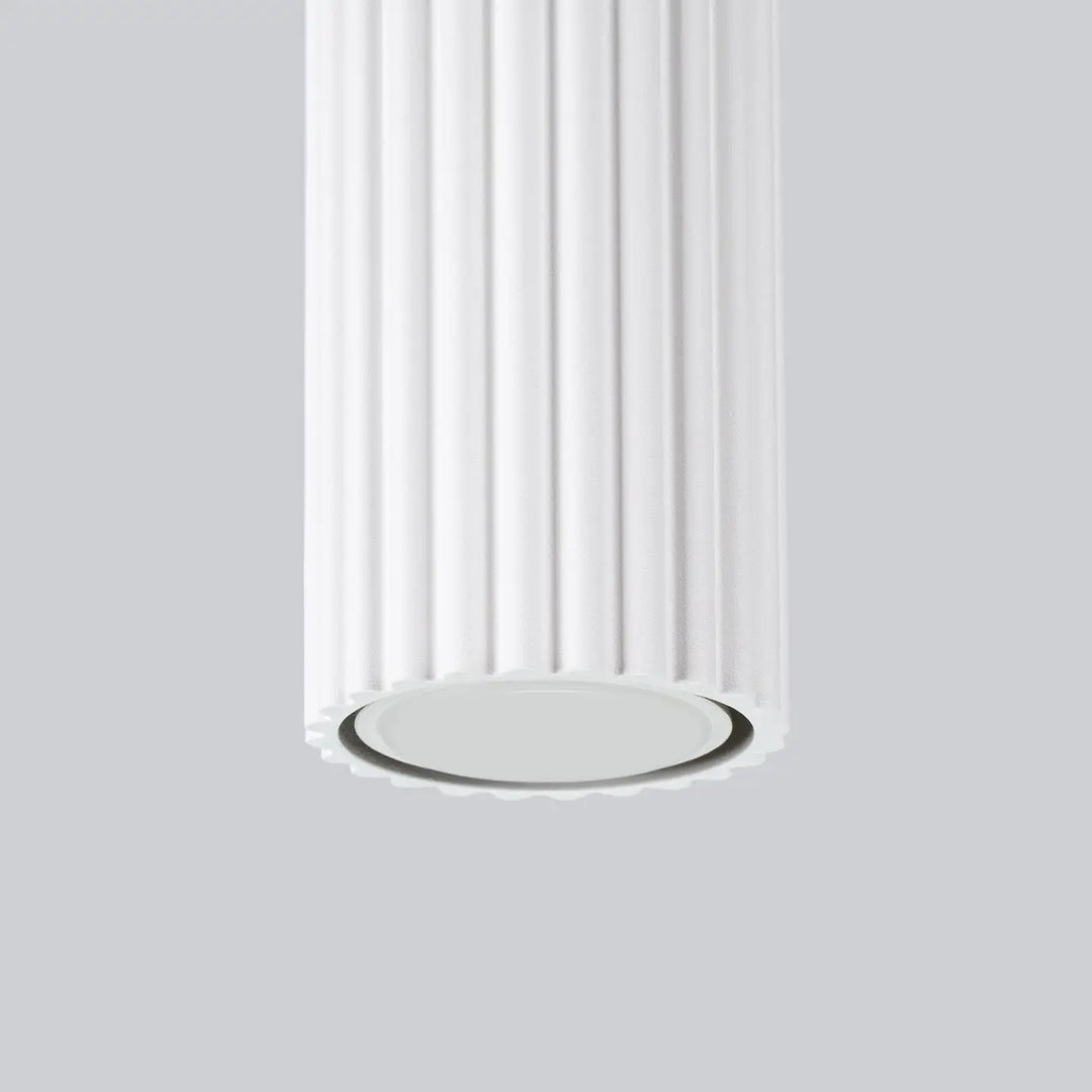 Plafonnier karbon allie design minimaliste avec ampoules gu10 interchangeables blanc flûté monté au plafond