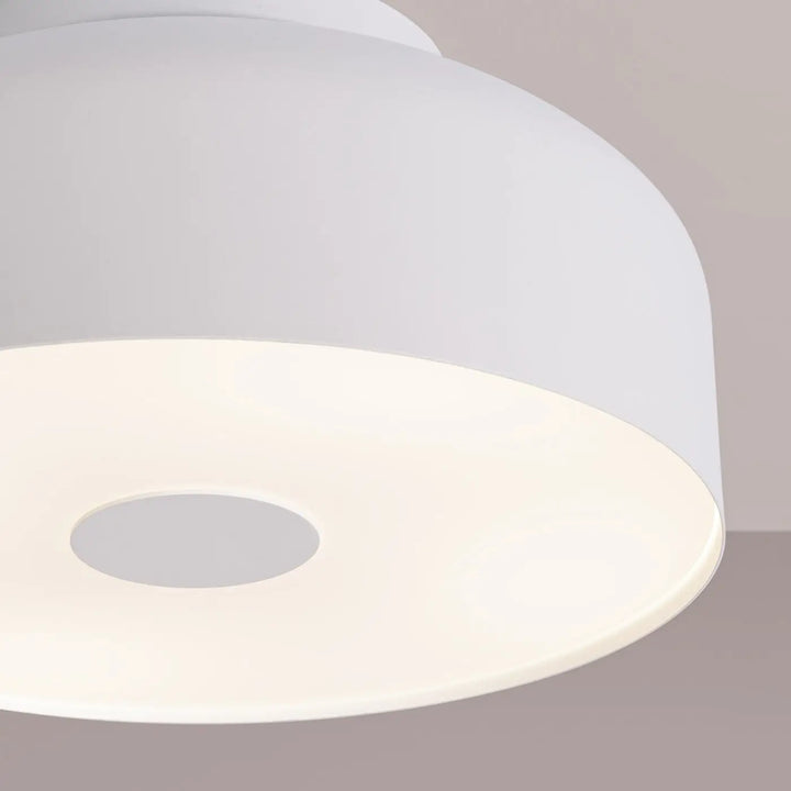 Plafonnier omiq blanc en verre dépoli avec design exceptionnel et simplicité alliée pour un éclairage moderne
