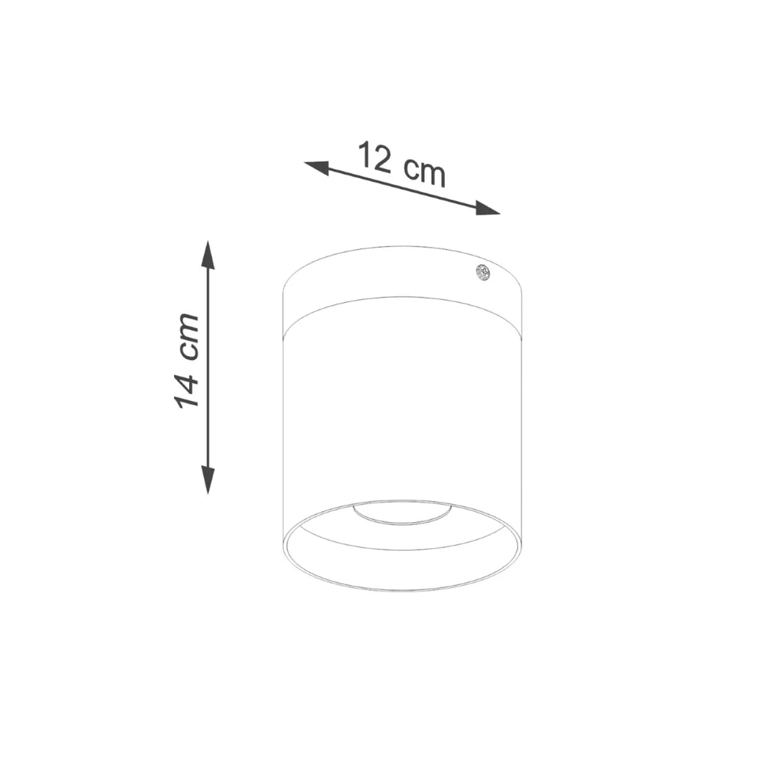 Plafonnier rif cylindrique blanc en bois naturel 12 cm diameter 14 cm haut pour solutions d’éclairage modernes