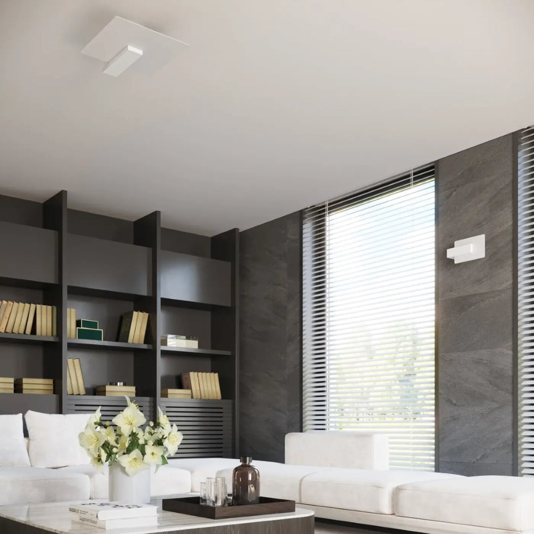 Plafonnier lappo blanc avec lampes surprenantes rectangulaires suspendues au bois pour éclairage moderne