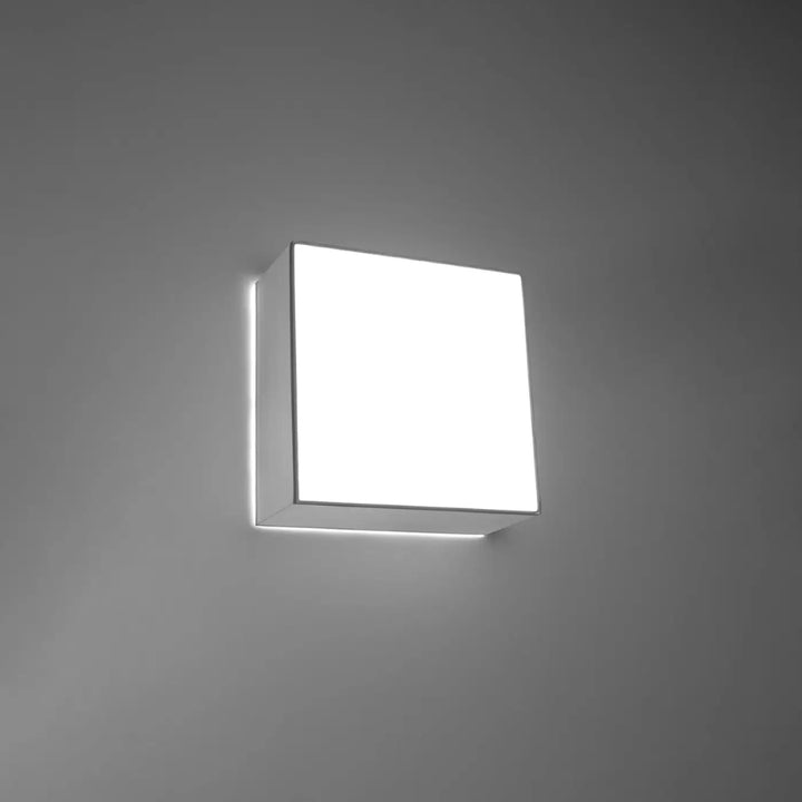 Luminaire plafonnier horus gris carré avec éclairage polyvalent et forme riche pour un design minimaliste