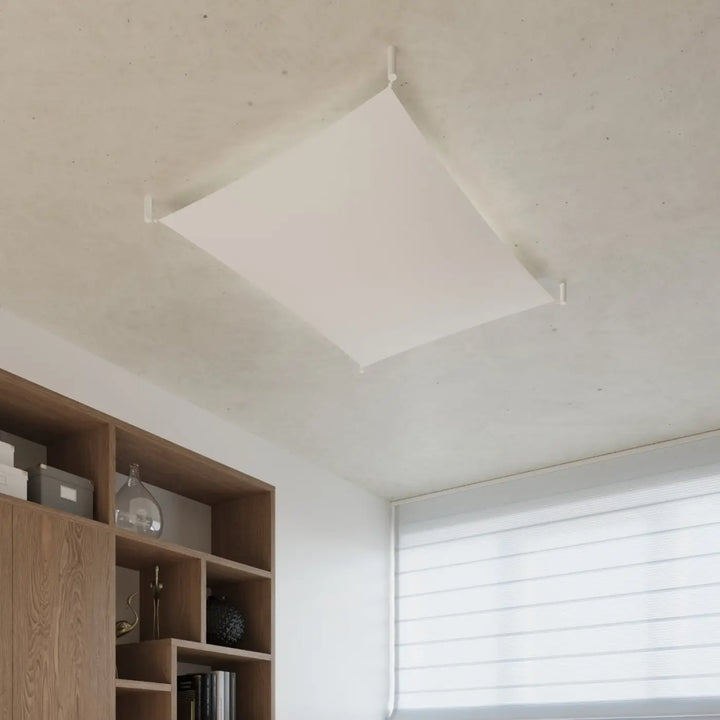 Plafonnier luna luna 4 blanc avec éclairage minimaliste et design moderne pour un éclairage plus facile