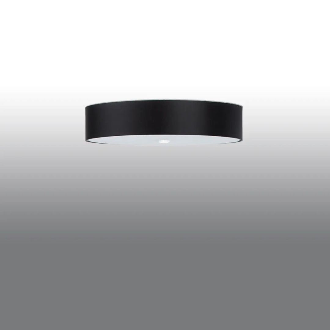 Luminaire plafonnier skala 60 noir cylindrique en acier industriel avec finition mate pour une décoration élégante plafond skala